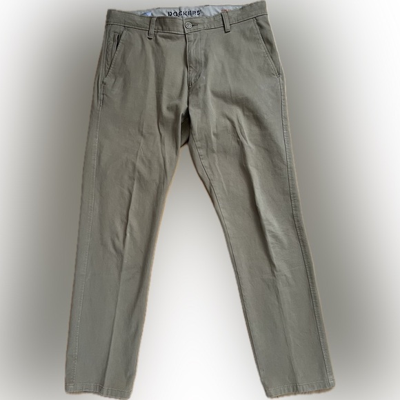 🐪33Wx30LUltimate Chinos | Slim Fit | Dockers Men's Beige / Tan / Khaki Pants - Picture 15 of 16